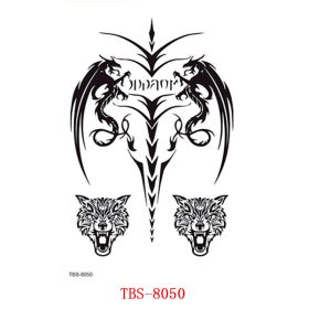 Waterproof Tattoo With Totem Characters (Option: 8050.)