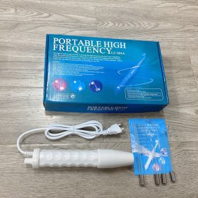 High Frequency Physical Therapy Ozone Acne-removing Electrotherapy Instrument (Option: White Set-UK)